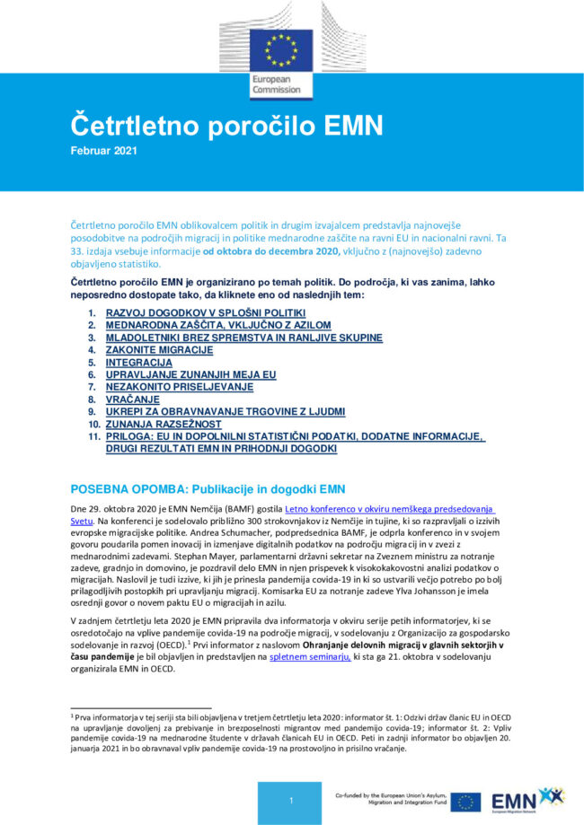 thumbnail of EMN Četrtletno poročilo 33