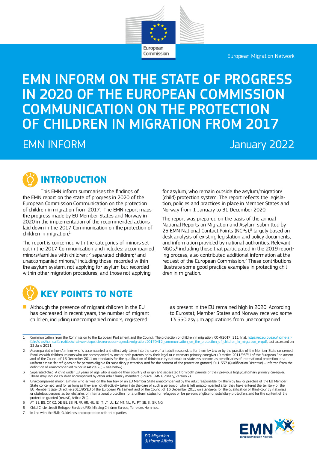 EMN_Children_in_migration_2020_inform thumbnail of EMN_Children_in_migration_2020_inform