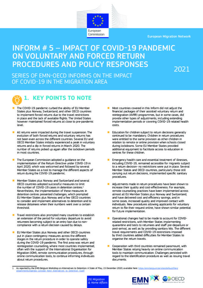 thumbnail of Impact of COVID-19 on voluntary and forced returns