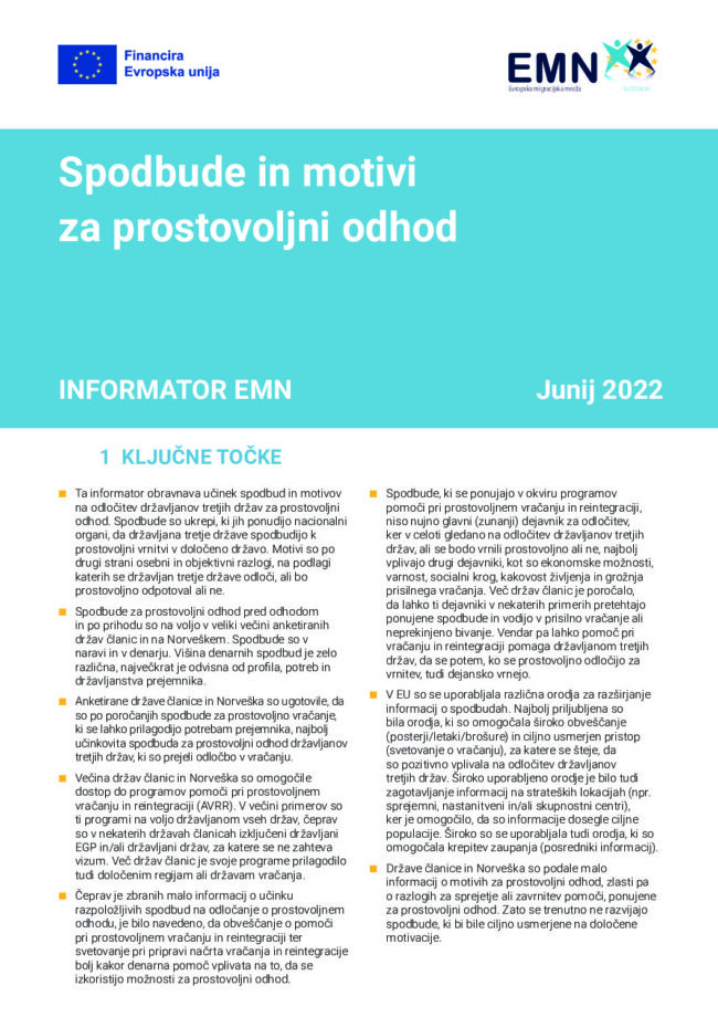 thumbnail of Motivi in spodbude za prostovoljni odhod